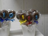pirulito de chocolate com 1 numero